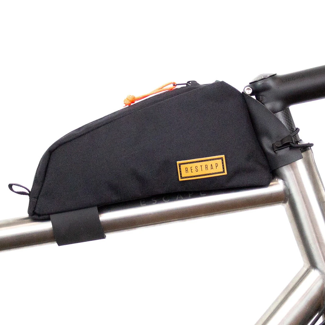 Restrap Top Tube Bag Rahmentasche Für Das Oberrohr Schwarz 1 Restrap Top Tube Bag Rahmentasche Für Das Oberrohr Schwarz