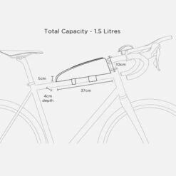 Restrap Race Top Tube Bag Rahmentasche Für Das Oberrohr Schwarz (1,5 Liter) -Komponenten Store 59202803 06mExKdzagiWwPm 1280x1280