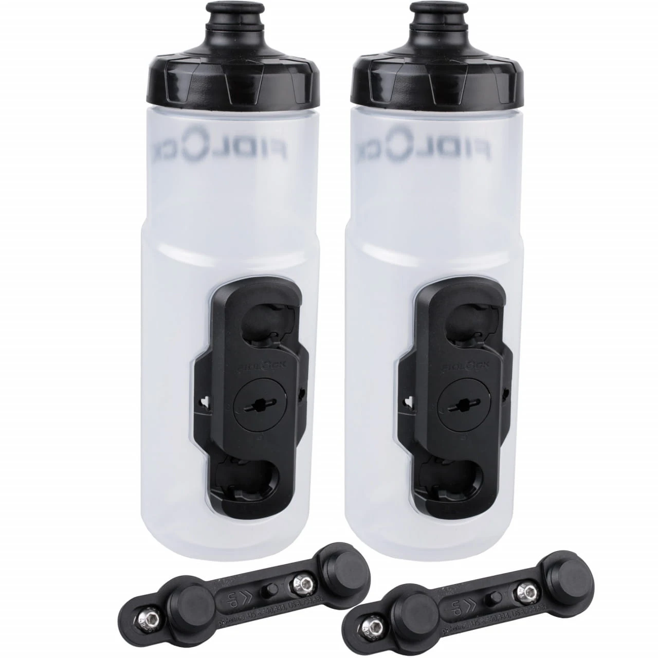 Fidlock TWIST Clear (transparent) Trinkflasche + Flaschenhalter 2er Set (Neue Version, Ohne Gravity 1 Fidlock TWIST Clear (transparent) Trinkflasche + Flaschenhalter 2er Set (Neue Version, Ohne Gravity
