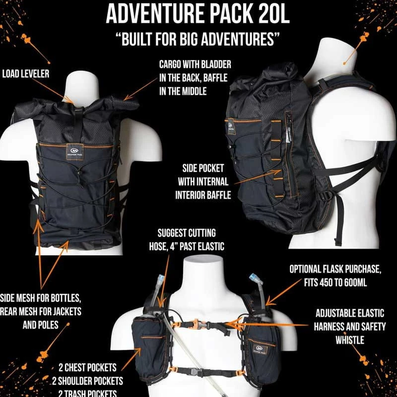 Orange Mud Adventure Pack 20 Liter Trailrunning- Und Bike-Rucksack Inkl. Trinksystem / Trinkblase 3 Orange Mud Adventure Pack 20 Liter Trailrunning- Und Bike-Rucksack Inkl. Trinksystem / Trinkblase – Bild 3