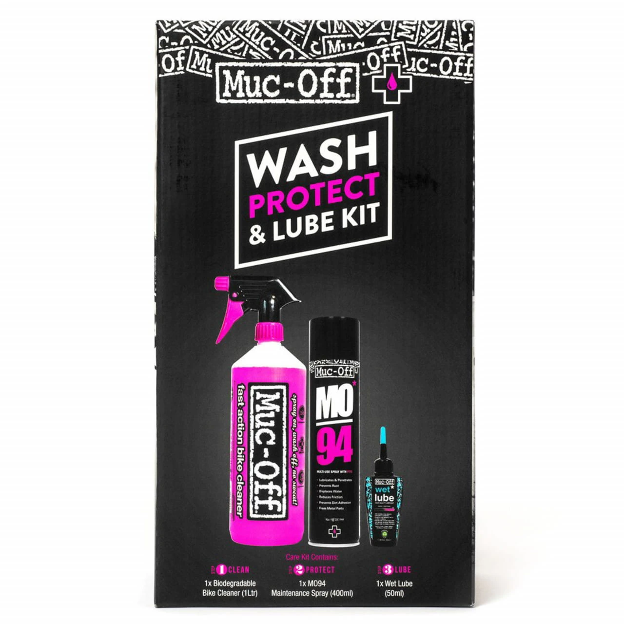 Muc-Off Wash, Protect, Lube Kit 1 Muc-Off Wash, Protect, Lube Kit