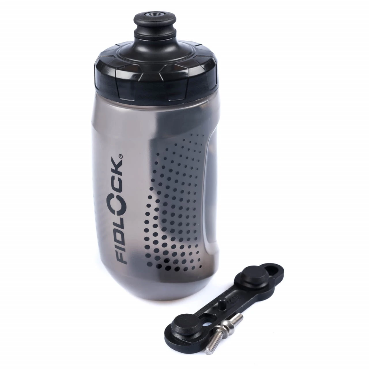 Fidlock TWIST Bottle 450 + Bike Base Transparent Black 1 Fidlock TWIST Bottle 450 + Bike Base Transparent Black