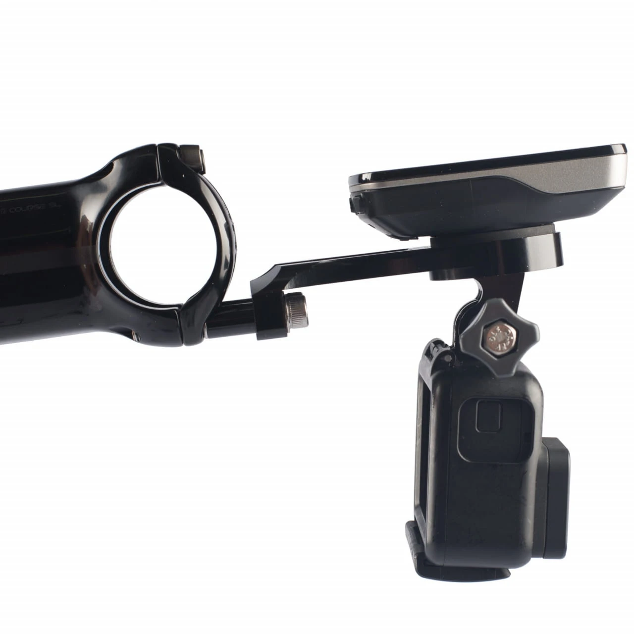 XON Universal-Vorbauhalter Combo CNC-Alu Für Garmin / Wahoo Fahrradcomputer + GoPro 4 XON Universal-Vorbauhalter Combo CNC-Alu Für Garmin / Wahoo Fahrradcomputer + GoPro – Bild 4