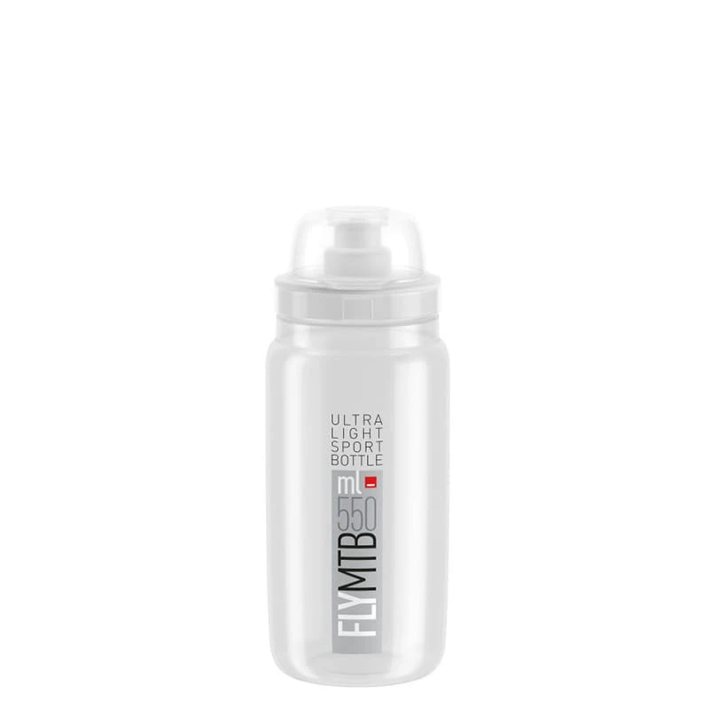 Elite Trinkflasche Fly MTB 550 Ml Transparent-Grau 1 Elite Trinkflasche Fly MTB 550 Ml Transparent-Grau