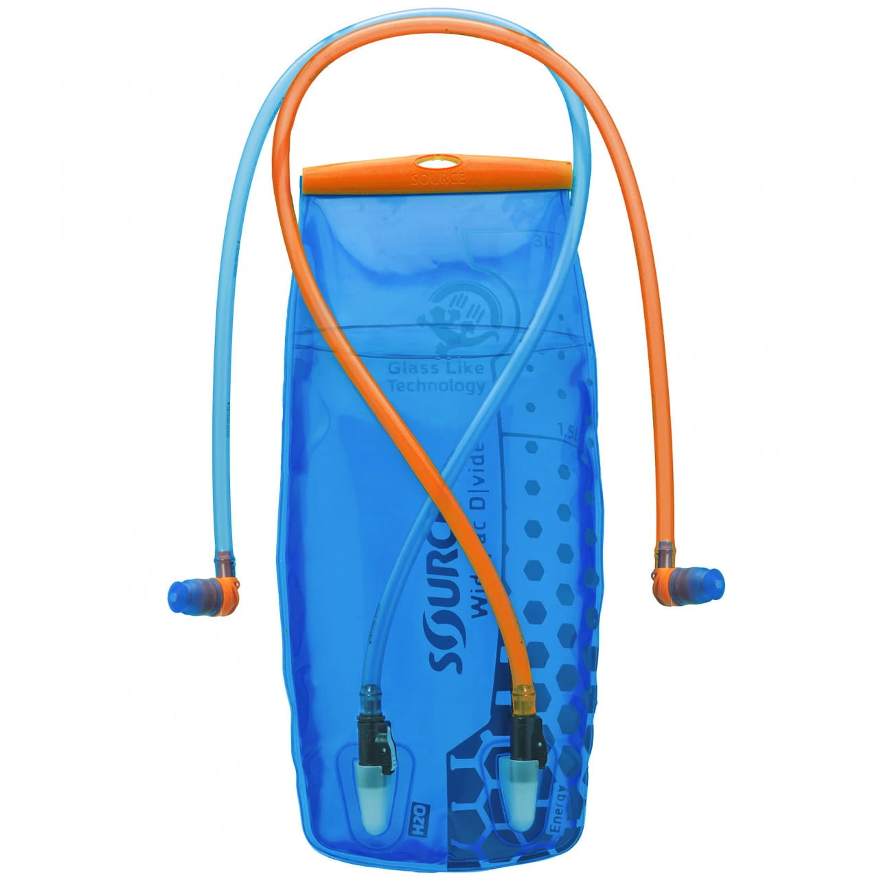 SOURCE Widepac D|vide Trinkblase Mit Zwei Kammern Und Trinkschläuchen - 2 L, Blau 1 SOURCE Widepac D|vide Trinkblase Mit Zwei Kammern Und Trinkschläuchen - 2 L, Blau