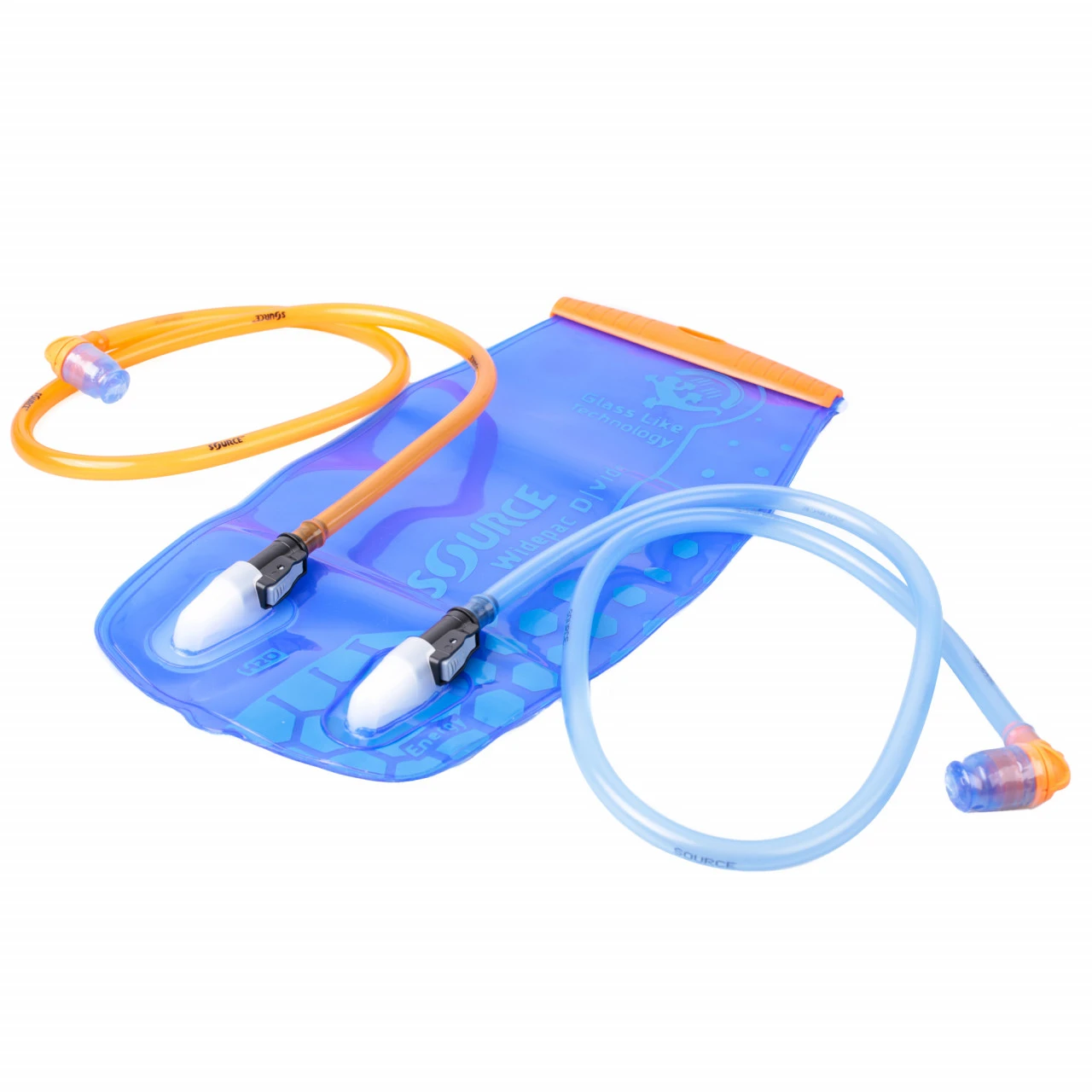 SOURCE Widepac D|vide Trinkblase Mit Zwei Kammern Und Trinkschläuchen - 2 L, Blau 2 SOURCE Widepac D|vide Trinkblase Mit Zwei Kammern Und Trinkschläuchen - 2 L, Blau – Bild 2