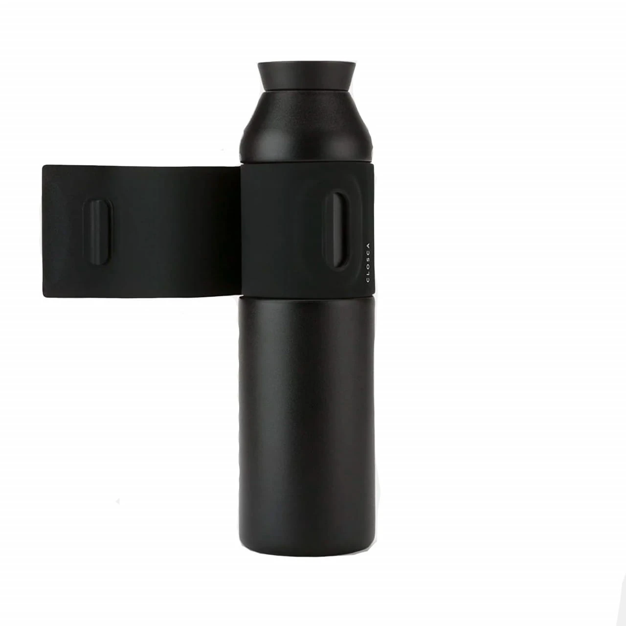 Closca Bottle Wave Trinkflasche 600 Ml - Black Matt (Schwarz) 2 Closca Bottle Wave Trinkflasche 600 Ml - Black Matt (Schwarz) – Bild 2